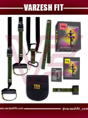 بند ورزشی تی آر ایکس trx مدل سبز ارتشی