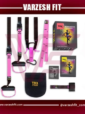 بند ورزشی تی آر ایکس trx مدل مشکی صورتی