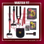 بند ورزشی تی آر ایکس trx مدل قرمز مشکی